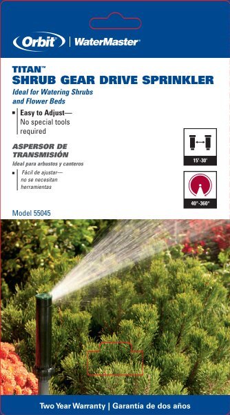 Orbit WaterMaster 55045 Titan Shrub Gear Drive ... - Irrigation Direct