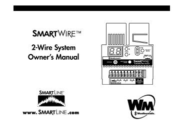 Weathermatic SmartWire 2-Wire Controller Owner's ... - Irrigation Direct
