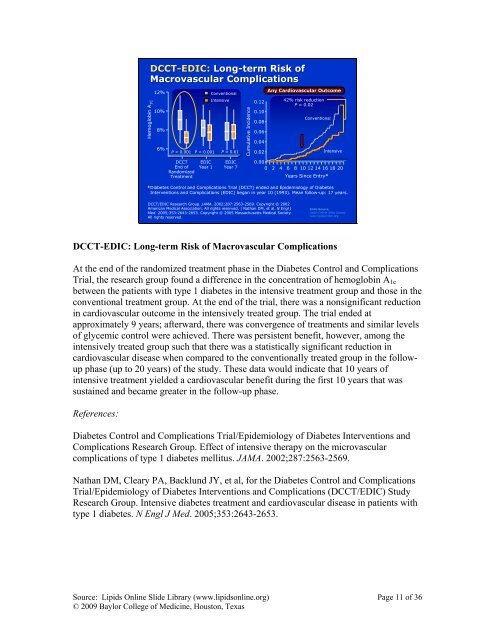 Relationship of Glycemia to Cardiovascular Disease ... - Lipids Online