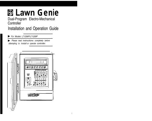 Lawn Genie Richdel L71206p-9p Controller ... - Irrigation Direct