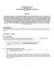 Contract Clauses - Columbus Board of Realtors