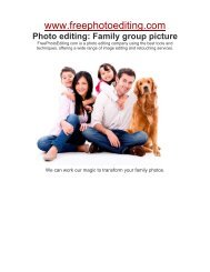 Photo editing: Family group picture