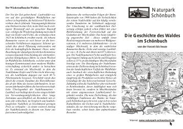 Die Geschichte des Waldes im Schönbuch - im Naturpark Schönbuch