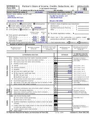 2001 Form 1065 (Schedule K-1) - Bivio