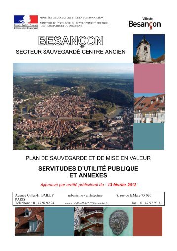 servitudes d'utilitÃ© publique et annexes - BesanÃ§on