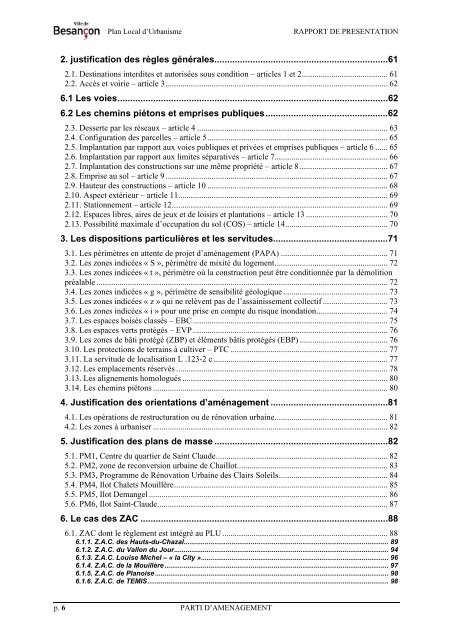 Rapport de PrÃ©sentation - BesanÃ§on