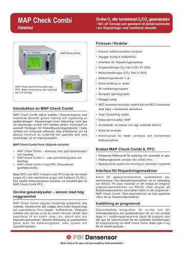 MAP Check Combi - PROREG Control AB