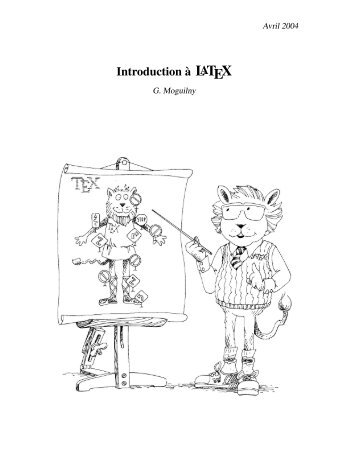 Introduction Ã  Latex par G. Moguilny (avril 2004). - Marie PETRONILLE