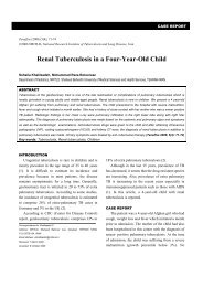 Renal Tuberculosis in a Four-Year-Old Child - Tanaffos