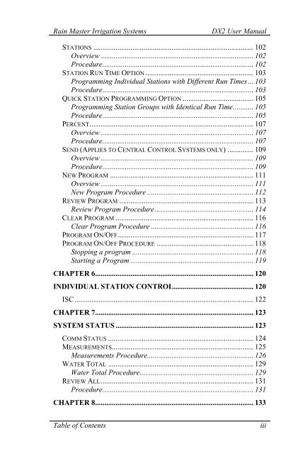 RainMaster Evolution DX2 Controller Owners Manual - Irrigation Direct