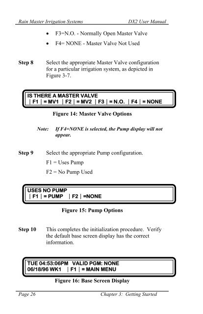 RainMaster Evolution DX2 Controller Owners Manual - Irrigation Direct