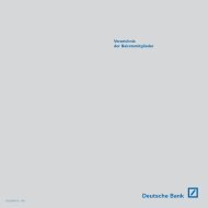 Verzeichnis der Beiratsmitglieder - Deutsche Bank Interim Report ...