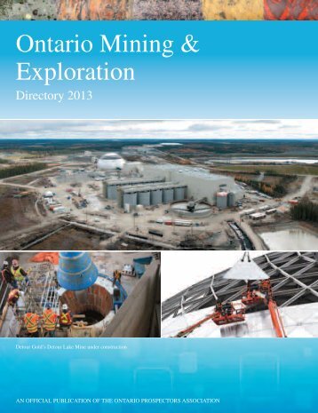 Ontario Mining & Exploration Directory 2013 - Ontario Prospector's ...