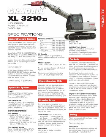 Gradall XL 3210III Specifications - Wnaikeda