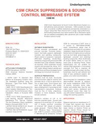 csm crack suppression & sound control ... - Laminate Floors