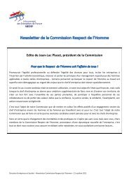 Newsletter du 21 octobre 2011 - Medef