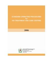 SOPs for HIV Treatment & Care Centers - National AIDS Control ...