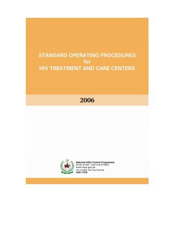 SOPs for HIV Treatment & Care Centers - National AIDS Control ...