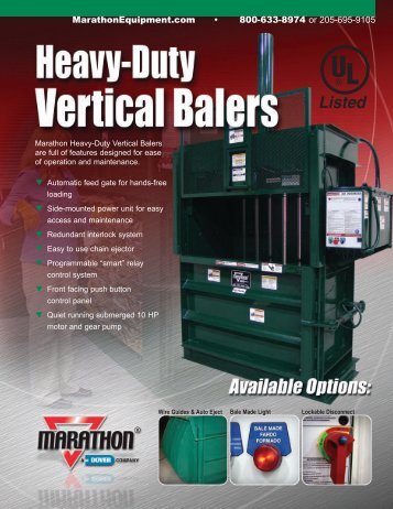 Marathon Vertical Balers