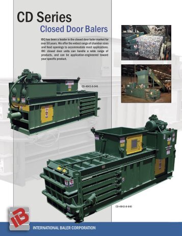 CD Series - International Baler Corporation