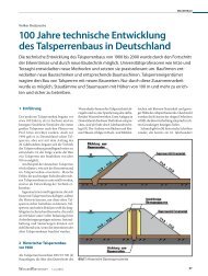 100 Jahre technische Entwicklung des Talsperrenbaus in Deutschland