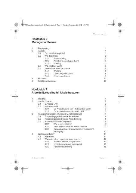 Inhoudstafel - Politeia