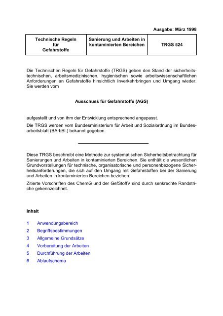 TRGS 524.pdf - GDV-Online Homepage