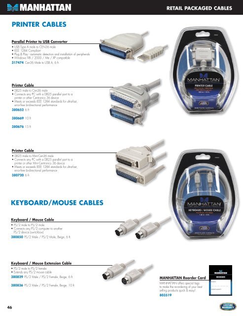 usb cables - IC INTRACOM