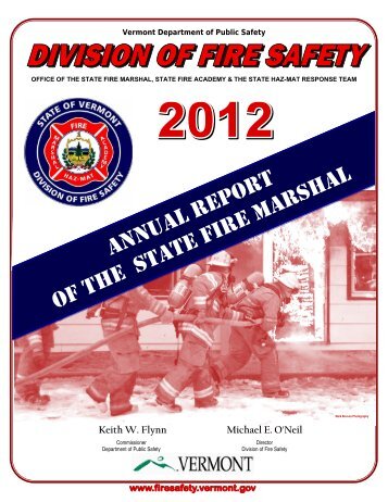 ANNUAL REPORT OF THE STATE FIRE MARSHAL - Vermont ...