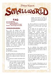 Smallworld la FAQ c'est lÃ  - Le repaire des jeux
