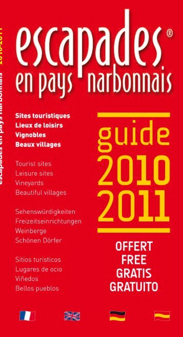 Guide Escapades en Pays Narbonnais 2010/2011 - (CCI) de ...
