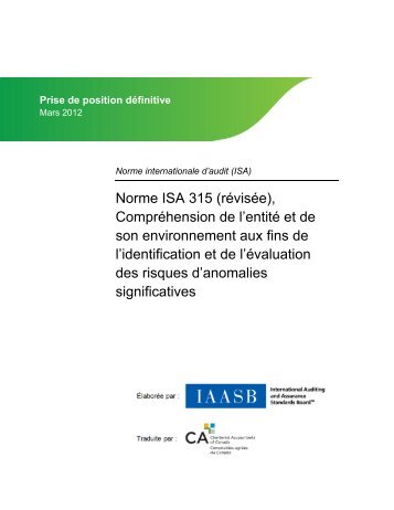 Collection normes et recommandations de l'ICCA - Normes d ...