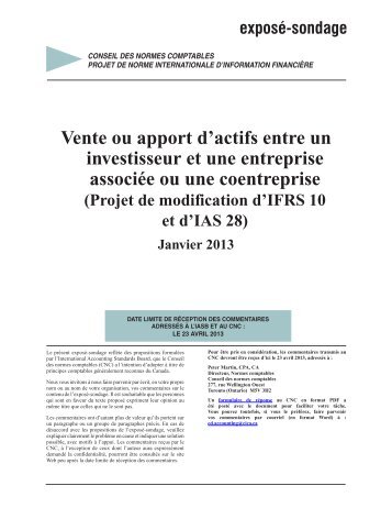 Vente ou apport d'actifs entre un investisseur et une entreprise ...