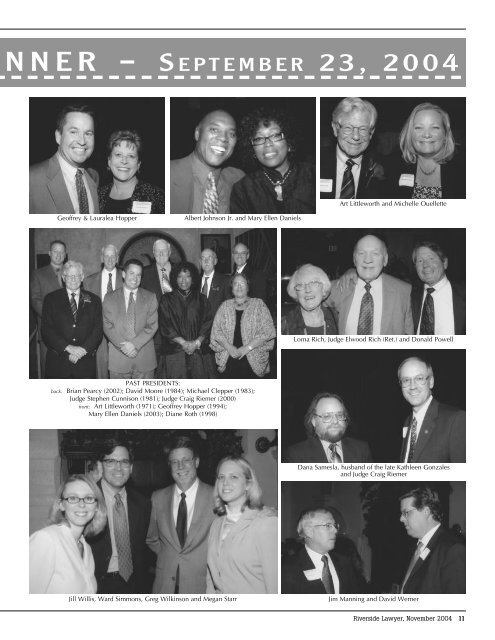 November 2004 - Riverside Lawyer Magazine - Riverside County ...