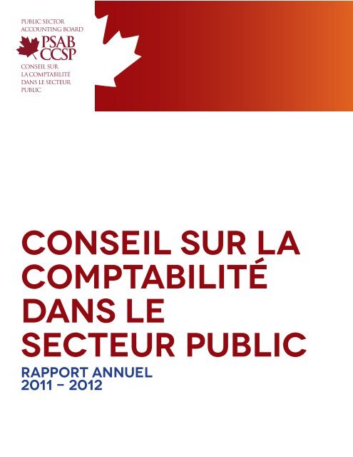 Rapport annuel du CCSP - Normes d'information financiÃ¨re et de ...