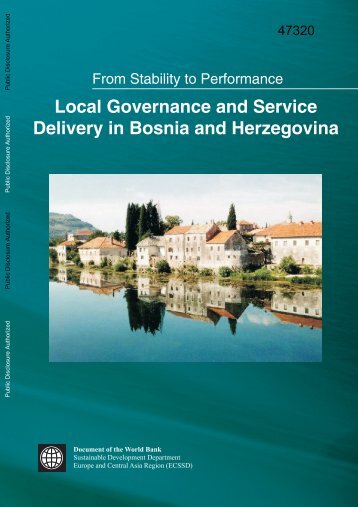 local governance and service delivery in Bosnia and ... - World Bank