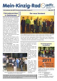 Fahrradansichten in Gelnhausen Der neue Vorstand