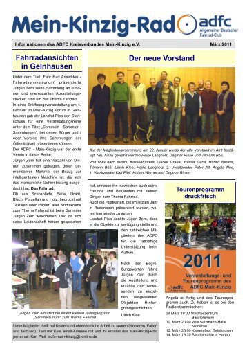 Fahrradansichten in Gelnhausen Der neue Vorstand