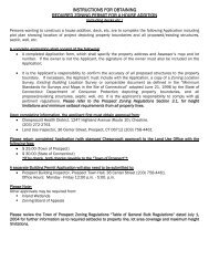 instructions for obtaining required zoning permit ... - Town Of Prospect