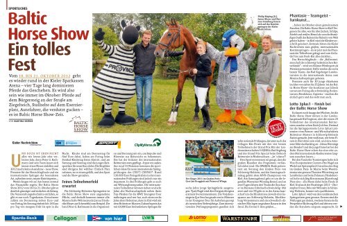 Baltic Horse Show Ein tolles Fest - Pferd+Sport