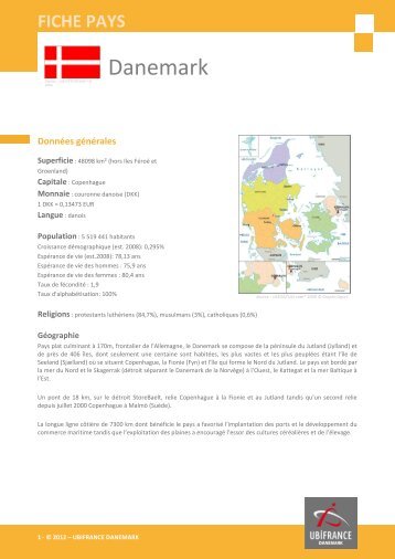 fiche pays Danemark - Veille info tourisme