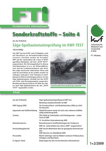 Sonderkraftstoffe â€“ Seite 4 - Kwf