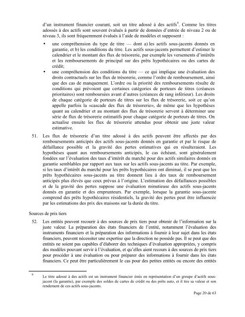 NPCA 1000, Audit d'instruments financiers â ConsidÃ©rations ...