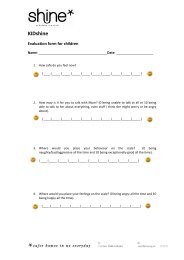 Evaluation form for children