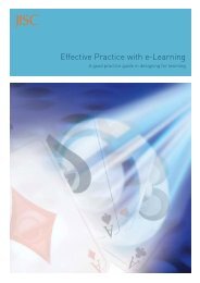 Effective Practice with e-Learning - Jisc