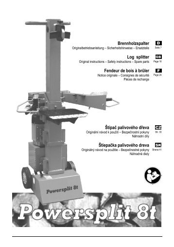 301778 - manual - powersplit 8t - Mountfield