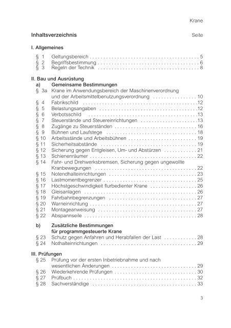 D6 Bg-Vorschrift D6 Krane - Die BG ETEM