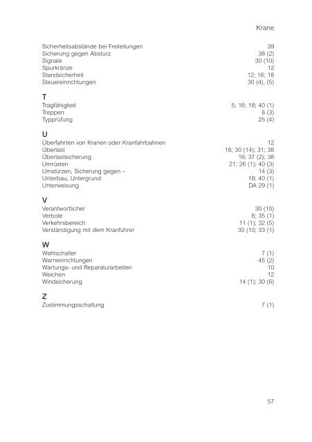 D6 Bg-Vorschrift D6 Krane - Die BG ETEM