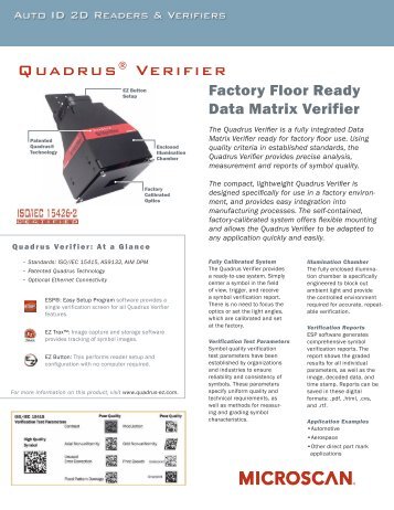 Quadrus Verifier - Microscan