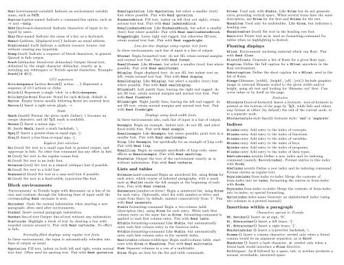 GNU Texinfo Reference Card - Mirror